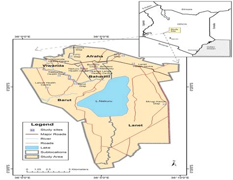 Nakuru County Map