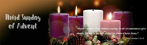 Third Sunday of Advent | Third sunday of advent, Pillar candles, Winter ...