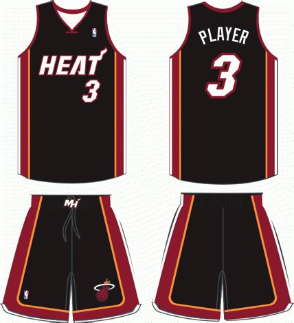 Miami Heat Road Uniform - National Basketball Association (NBA) - Chris ...