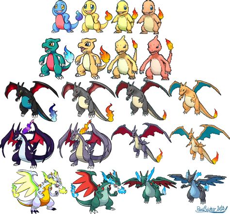 Shiny Charmander Evolution