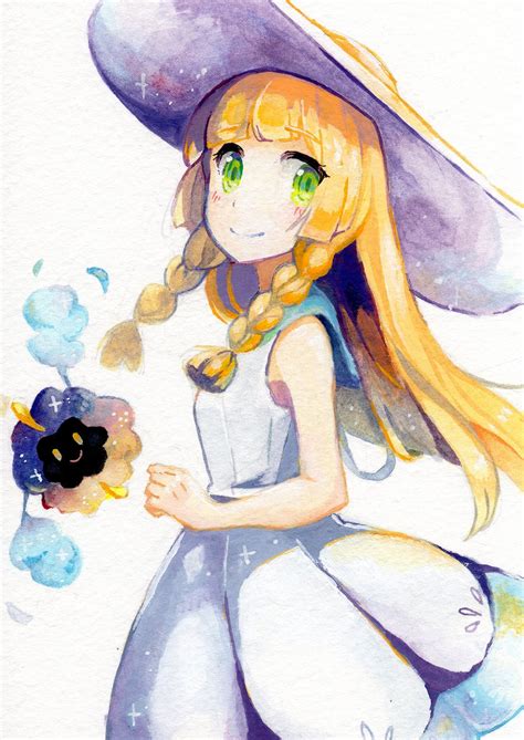 Lillie and Nebby Pokemon Sun and Moon, Pokemon Print, Video Game Print ...