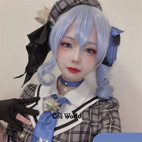 Hololive VTuber Hoshimachi Suisei Cosplay Costumes Japanese High School ...