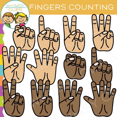 Fingers Counting Clip Art – Whimsy Clips