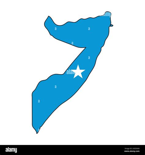 Somalia map flag Stock Vector Image & Art - Alamy