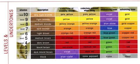 The Level System: Hair Levels and Undertones Wella Color Charm Chart ...