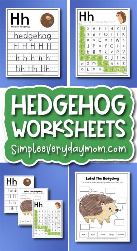 Free Printable Hedgehog Worksheets For Kids