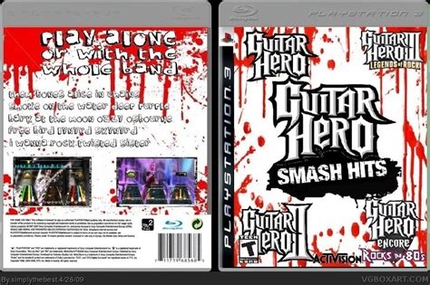 Guitar Hero Smash Hits PlayStation 3 Box Art Cover by simplythebest