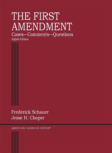 Amazon.com: The First Amendment, Cases―Comments―Questions (American ...