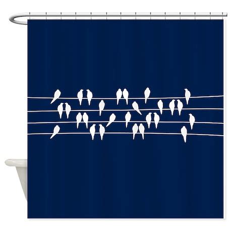 Birds on a Wire Shower Curtain by mcornwallshop