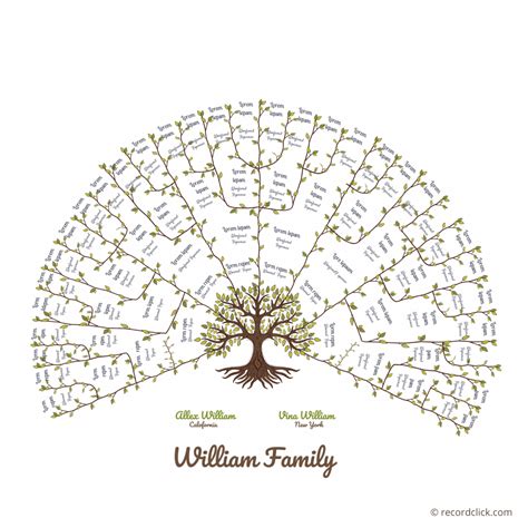 61 Free Family Tree Templates - Printable / Downloadable / Editable