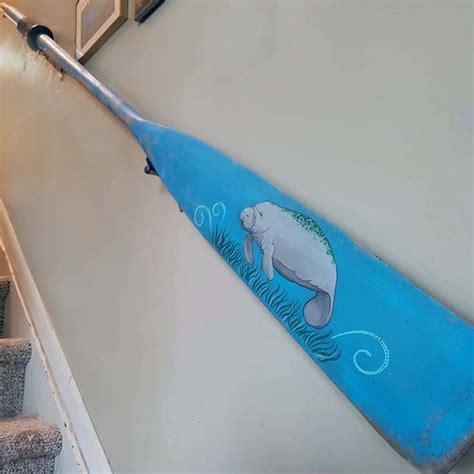 Painted Boat Oars With Custom Graphics Decorative - Etsy | Boat oars ...