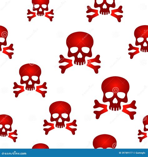 Red skull background stock vector. Illustration of attention - 39789177