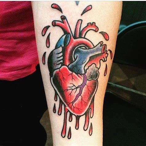 Anatomical heart tattoo, Human heart tattoo, Incredible tattoos