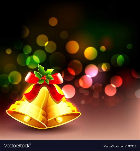 Jingle bell in christmas background Royalty Free Vector