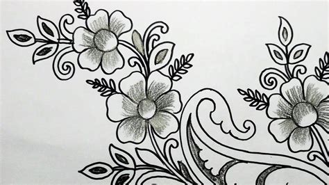 Flower Embroidery Designs Drawing - calorie