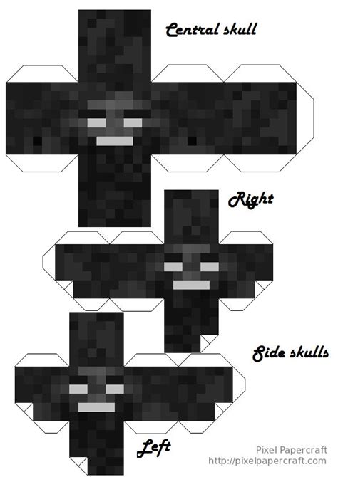 Papercraft Wither Boss (Full Size) in 2023 | Wither boss, Minecraft ...