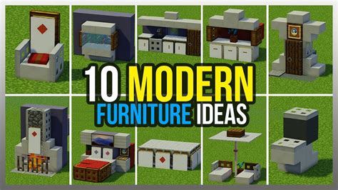 ️ 10 Modern Furniture Ideas! (Minecraft) - YouTube