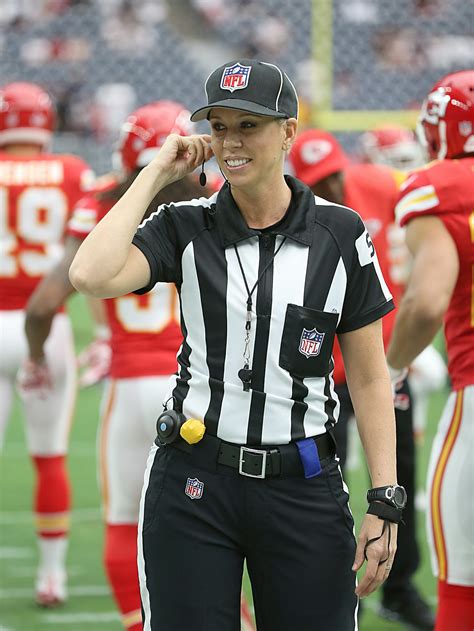 Sarah Thomas, The First Female Referee In The NFL, Has Some Solid Advice