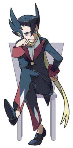 Grimsley | Black pokemon, Pokemon character design, Dark type pokemon