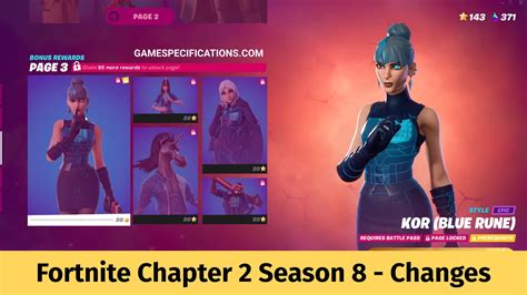 Fortnite Chapter 2 Season 8 Overview And Challenges - Game Specifications