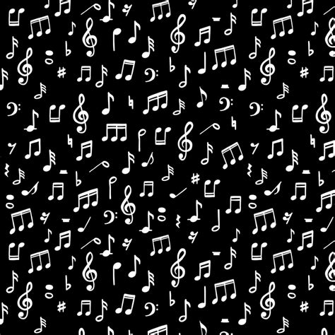 Music notes in black background Art Print by bigmomentsdesign - X-Small ...