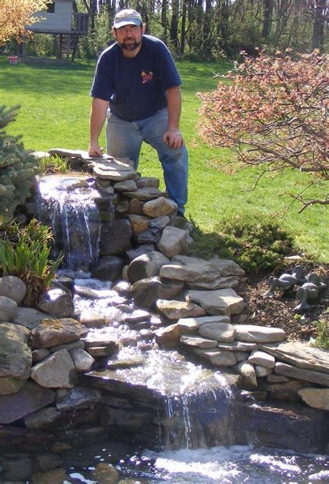 backyard waterfalls and ponds | Found on practicalgardenponds.com (con ...