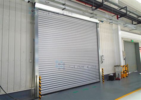 Exterior Interior Insulated Roll up Industrial Security Doors Grey ...