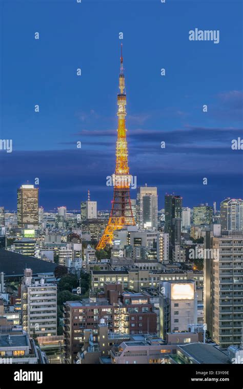 Tokyo Tower and cityscape, Tokyo, Japan Stock Photo - Alamy