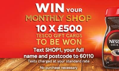 Win 1 of 10 £500 Tesco Gift Cards | OfferOasis.co.uk