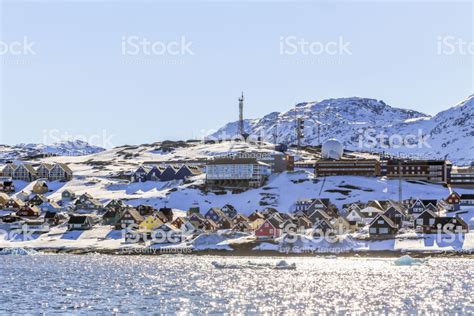 🔥 Free download Rows Of Colorful Inuit Houses Along The Fjord With Snow ...