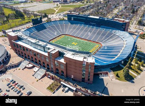 Michigan Stadium, University of Michigan, home of the Wolverines NCAA ...