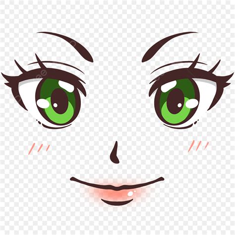 Facial Expression White Transparent, Anime Characters Facial ...