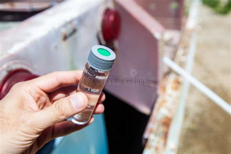 Sample Vial Filled with Water Stock Image - Image of leak, sampling ...