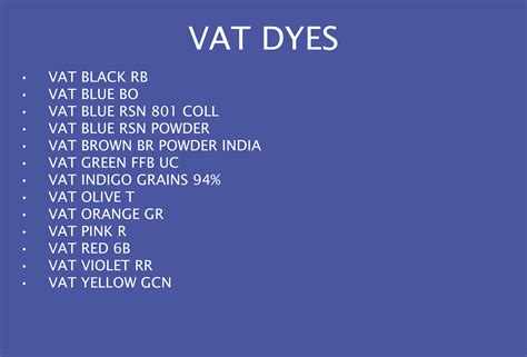 VAT DYES – ARSHAD TRADERS