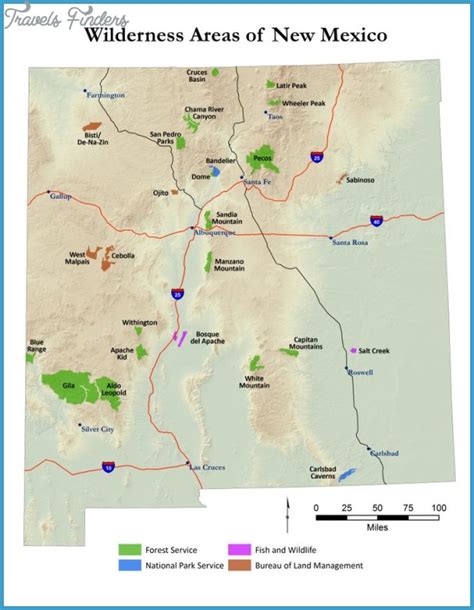 Bisti Badlands Hiking Map - TravelsFinders.Com