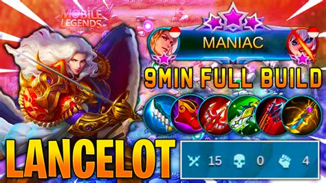 MANIAC Lancelot gameplay !! lancelot best build - lancelot top global ...