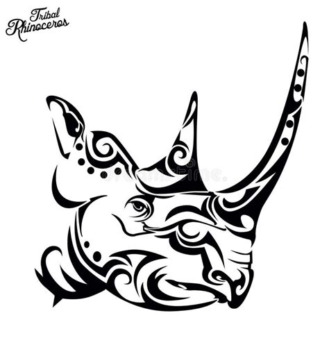 Rhino Outline Tattoo