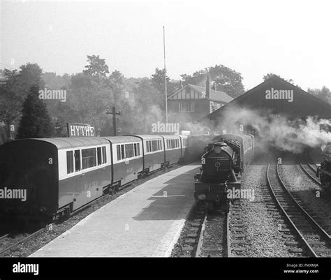 Hythe Dymchurch Railway In Station Black and White Stock Photos ...