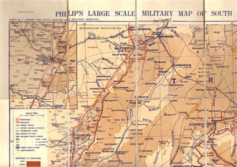 Philip's Large Scale Military Map Of South Africa, Sheet No. 1 ...