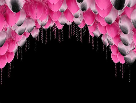 Download Pink Balloons Background | Wallpapers.com