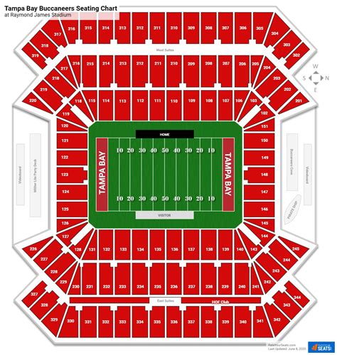 Raymond James Stadium Seating Chart With Seat Numbers And Rows – Two ...