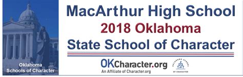 MacArthur High School Named 2018 Oklahoma School of Character | Lawton ...