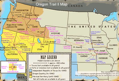 Oregon Trail Map