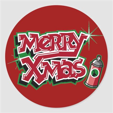 Merry Christmas stickers | Zazzle | Christmas stickers, Merry, Merry ...