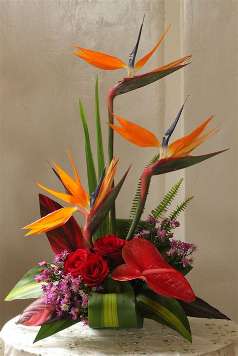 Bird of paradise arrangement... | Fresh flowers arrangements, Ikebana ...