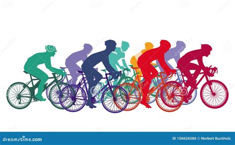 Cycling Team Illustrations Royaltyfree Vector Graphics