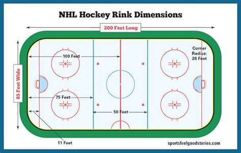 Hockey Rink Dimensions - NHL, Olympics, and International Size | Hockey ...