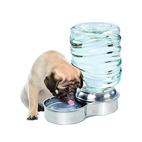 Bundaloo Dog Water Bowl Dispenser - Automatic Slow Refilling System ...