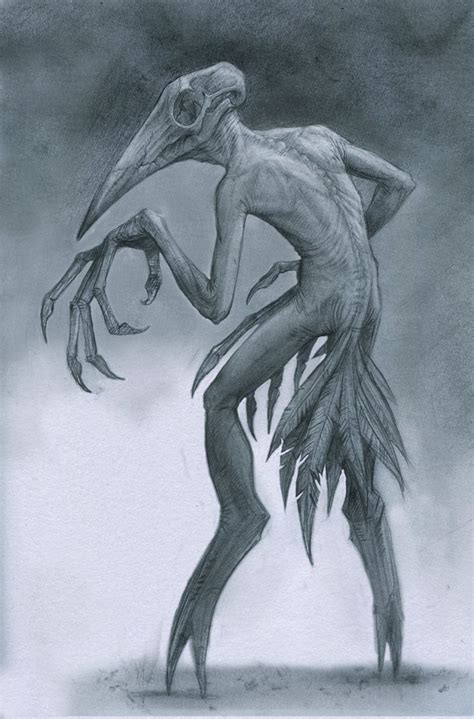 Birdman by Mavros-Thanatos on DeviantArt | Monster drawing, Scary art ...