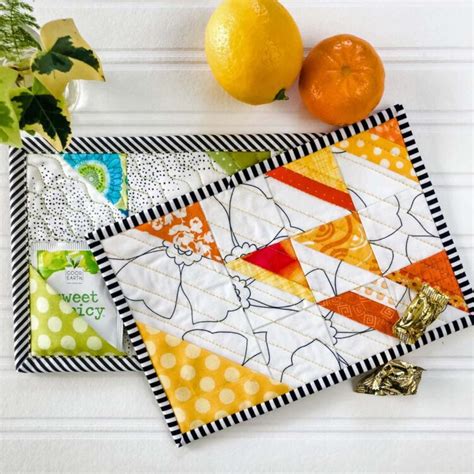 Scrappy Mug Rug Tutorial - Quilters Candy